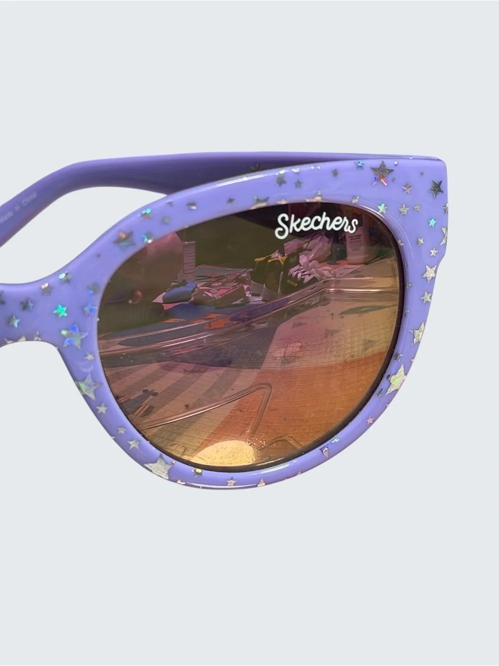 Skechers Girls' Purple Star Cat-Eye Sunglasses